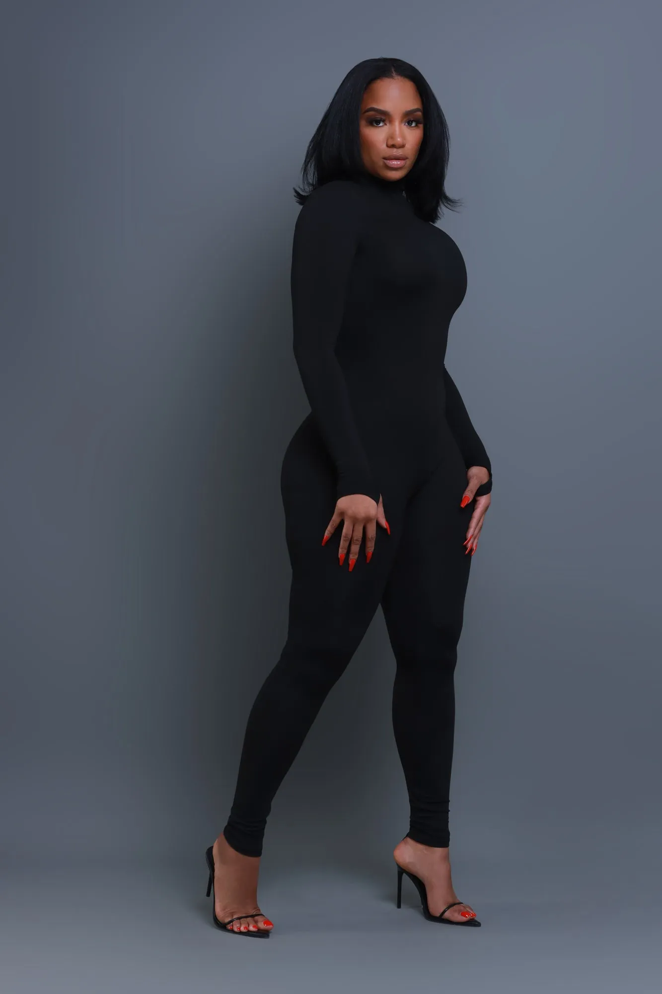 After Hours Open Back Jumpsuit - Black