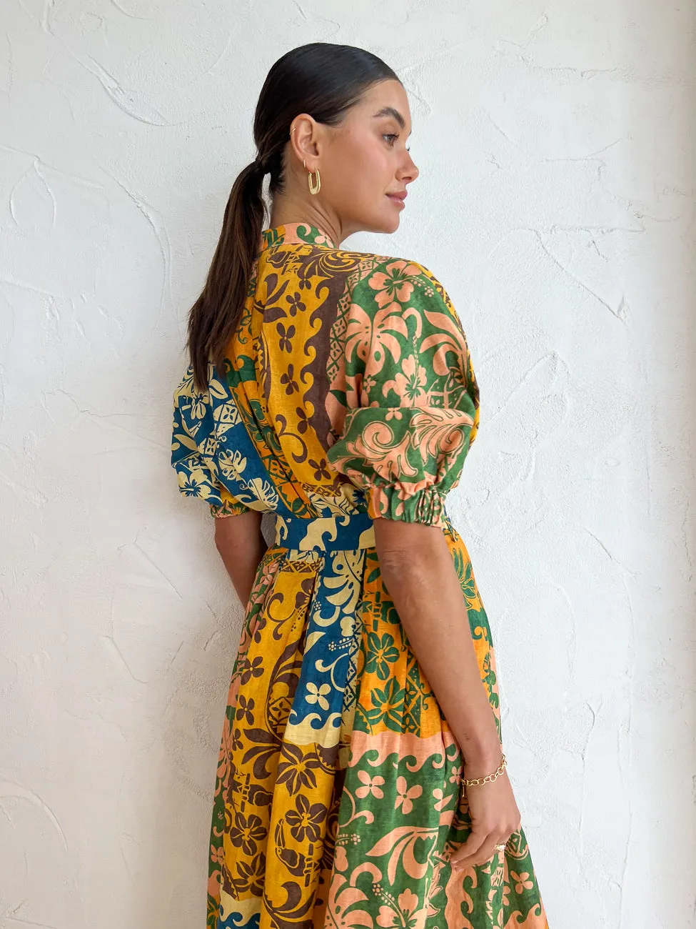 Alemais Archie Wrap Dress in Multi