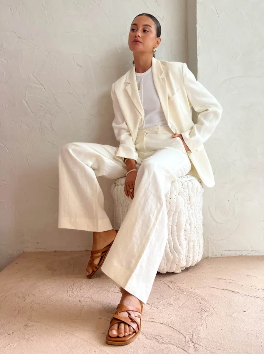 Assembly Label Renn Organise Rib Tee in White