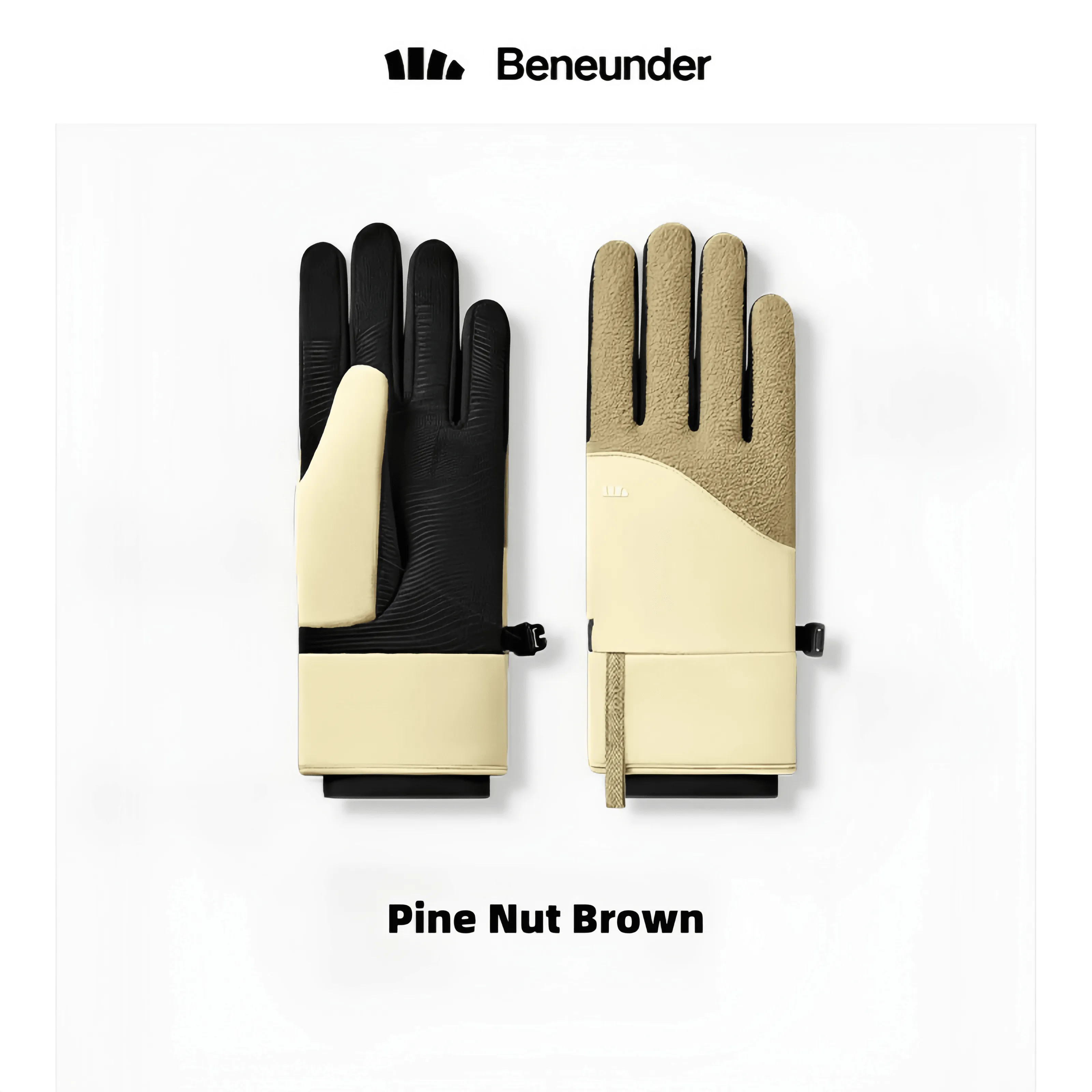 BENEUNDER Waterproof Winter Gloves Unisex Warm Fleece