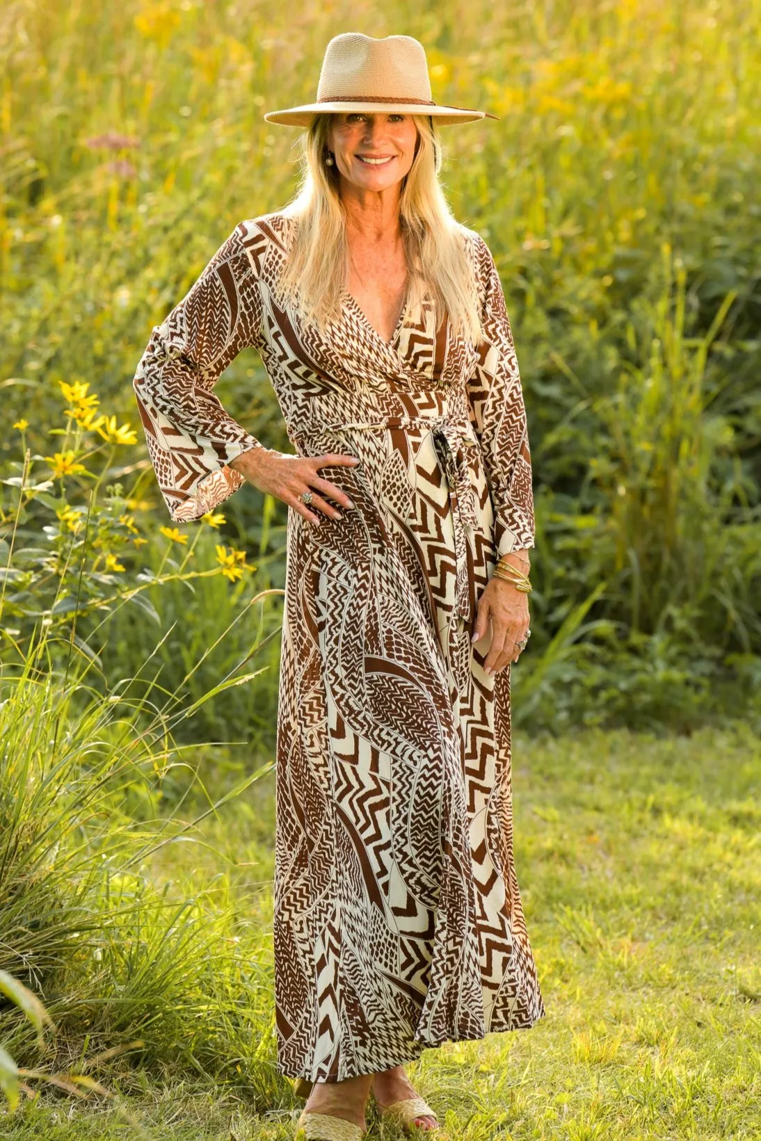 Bianca Dress / Terra Cotta Tribal