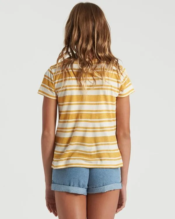 BILLABONG Soul Babe Mini T-Shirt Girls Bright Gold