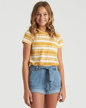 BILLABONG Soul Babe Mini T-Shirt Girls Bright Gold