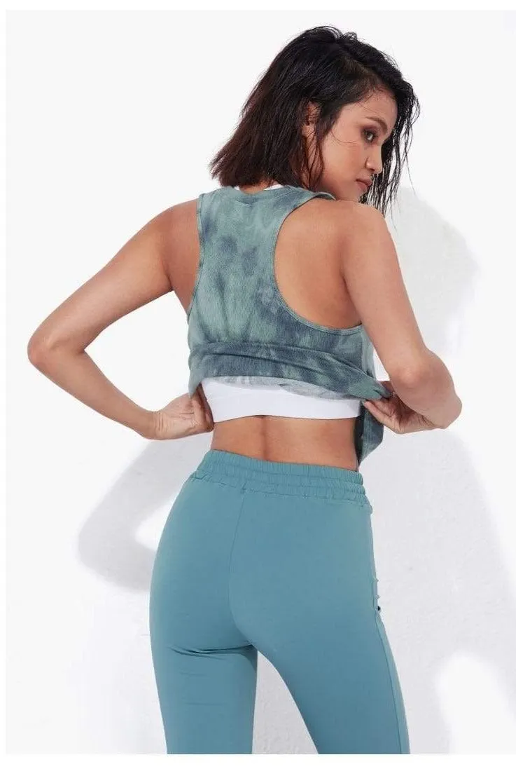 Caper Flared Fitness Bottoms & Workout Top