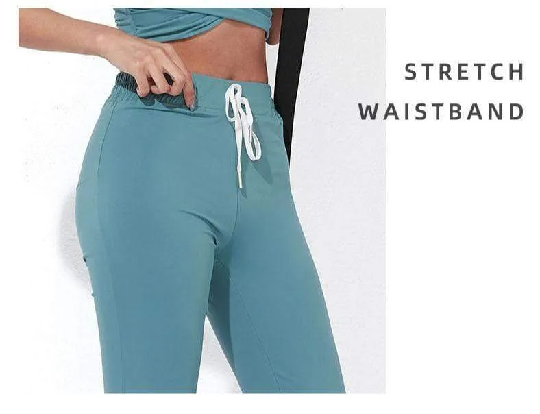 Caper Flared Fitness Bottoms & Workout Top
