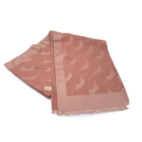 Cartier Paris Vintage Pink Cashmere and Silk Stole Shawl Scarf