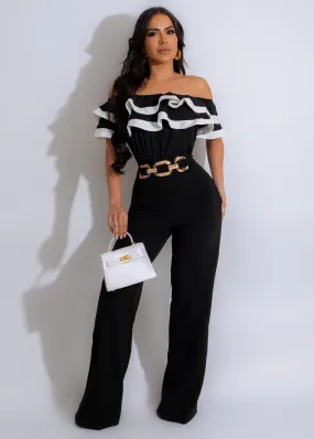 Caught Up On You Jumpsuit Black