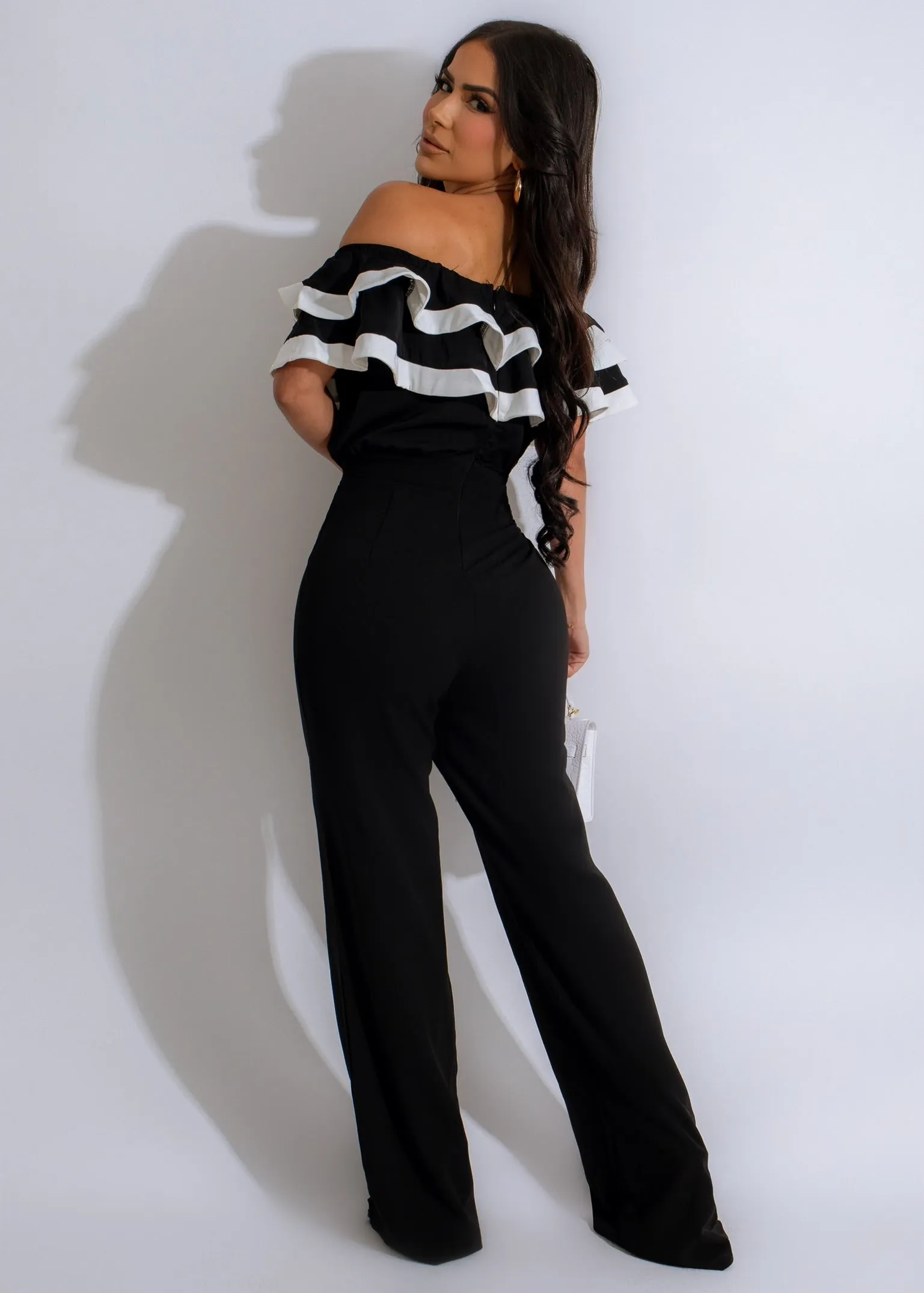 Caught Up On You Jumpsuit Black