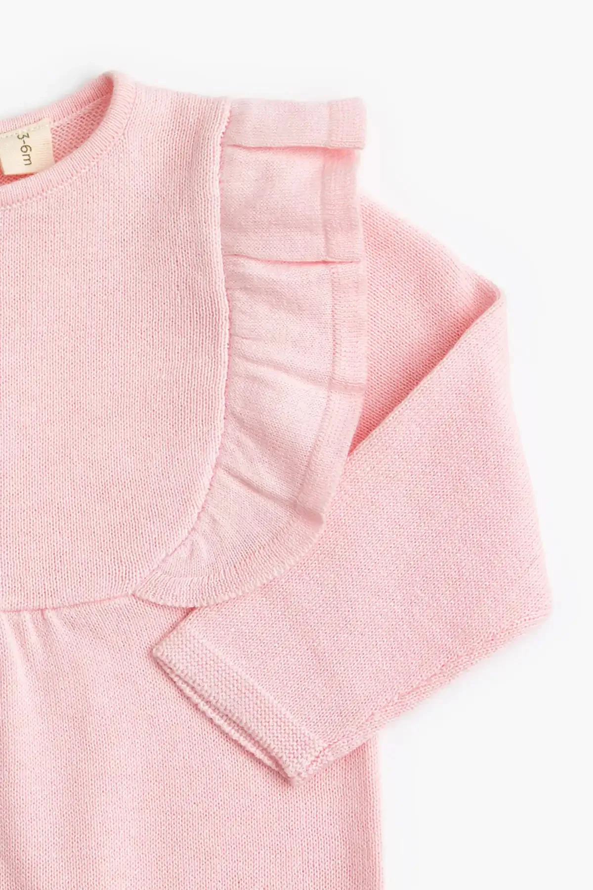 Double Ruffle Sweater Romper_Pink