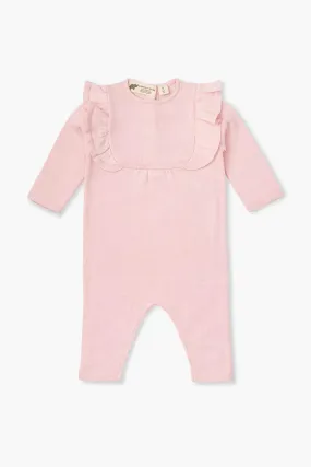Double Ruffle Sweater Romper_Pink