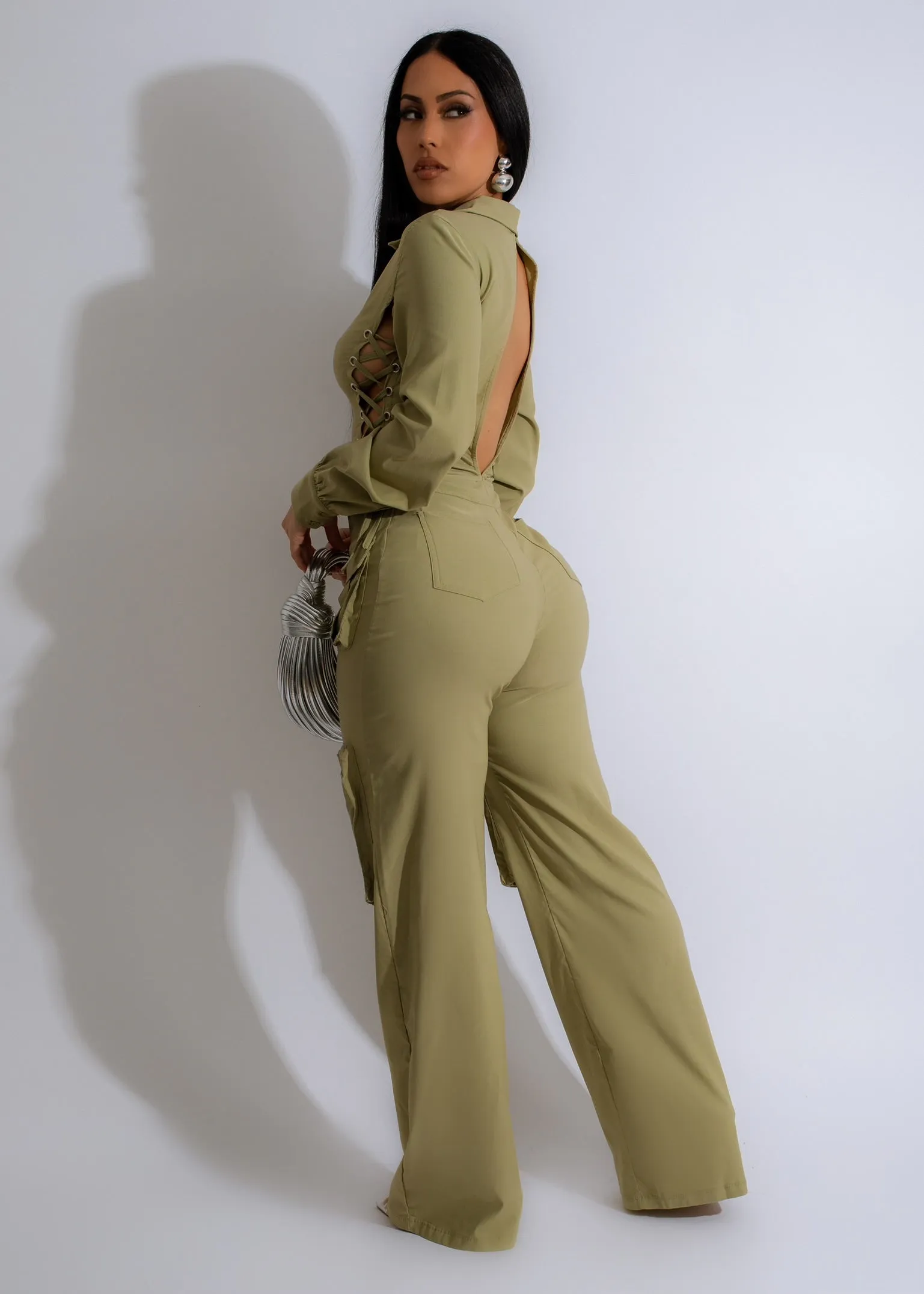 Exclusively Cargo Jumpsuit Green
