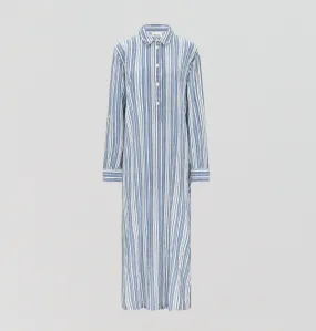 Floor length relaxed fit nightshirt [ French Blue]