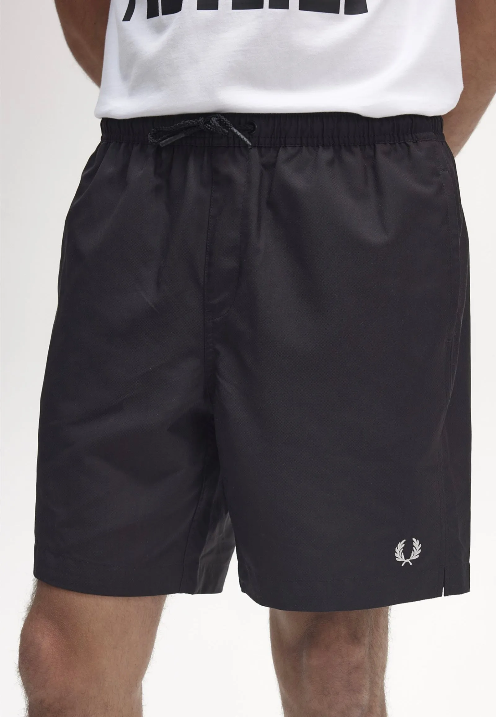 Fred Perry - Classic Black - Board Shorts