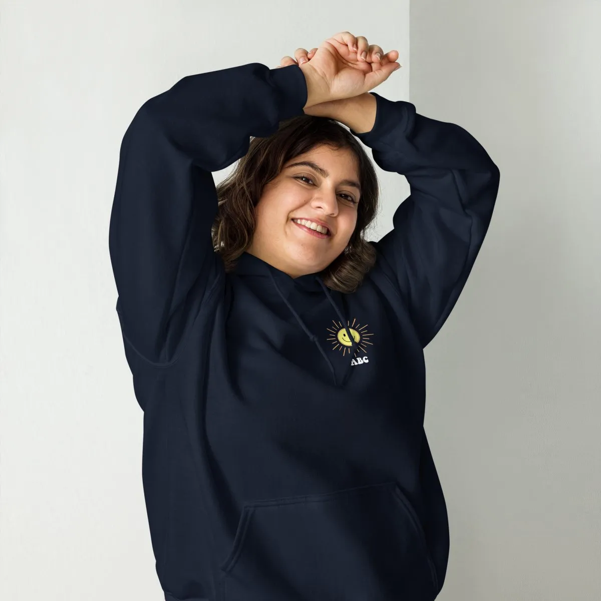 Initialed 'Here Comes The Sun' Front & Back Hoodie