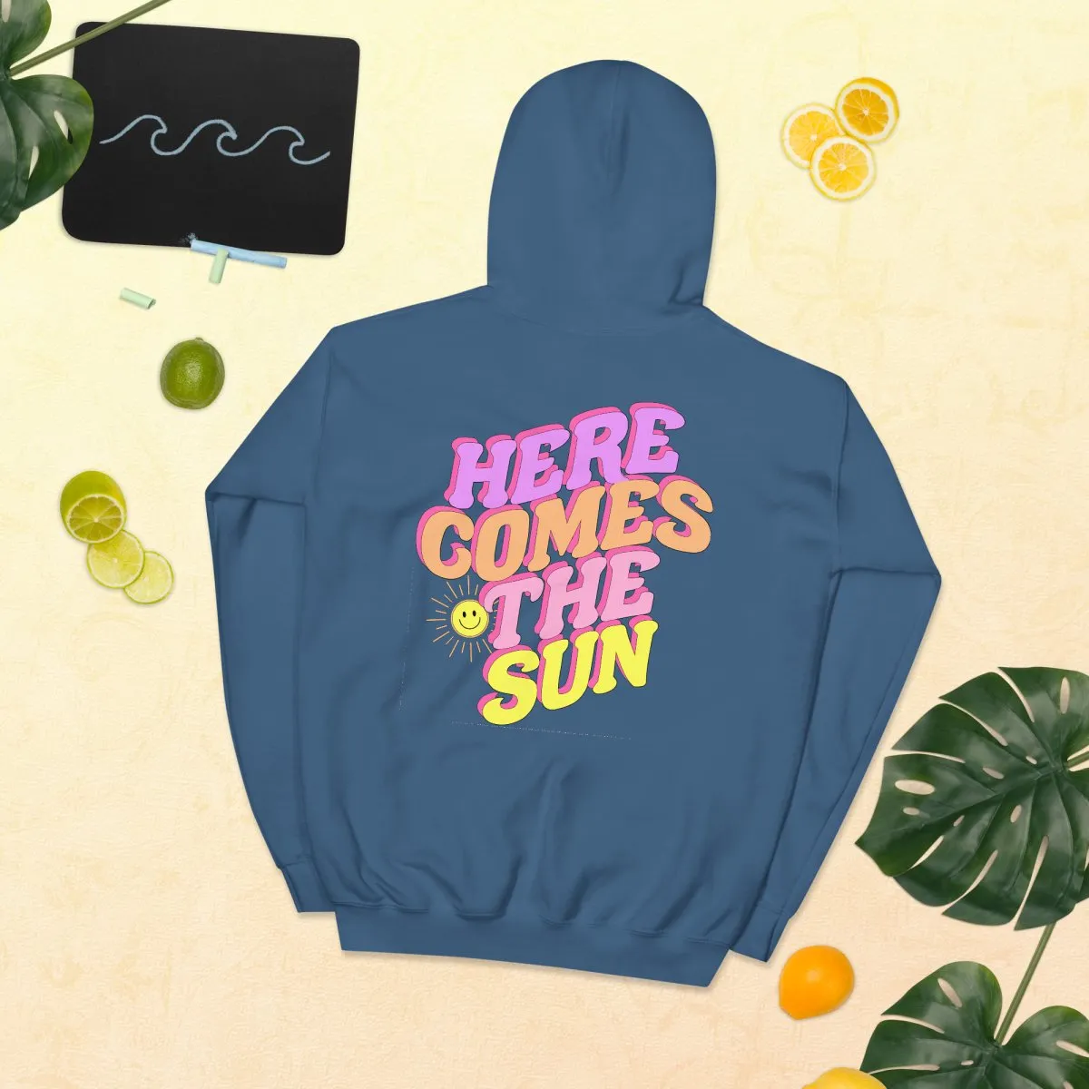 Initialed 'Here Comes The Sun' Front & Back Hoodie
