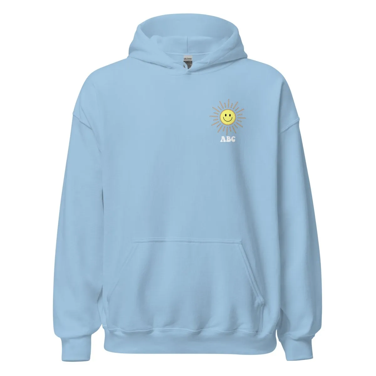 Initialed 'Here Comes The Sun' Front & Back Hoodie