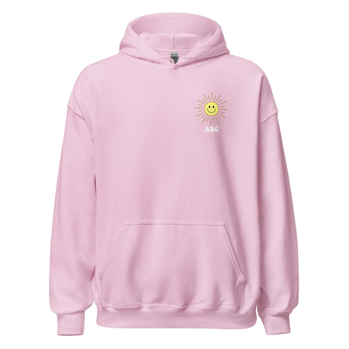 Initialed 'Here Comes The Sun' Front & Back Hoodie
