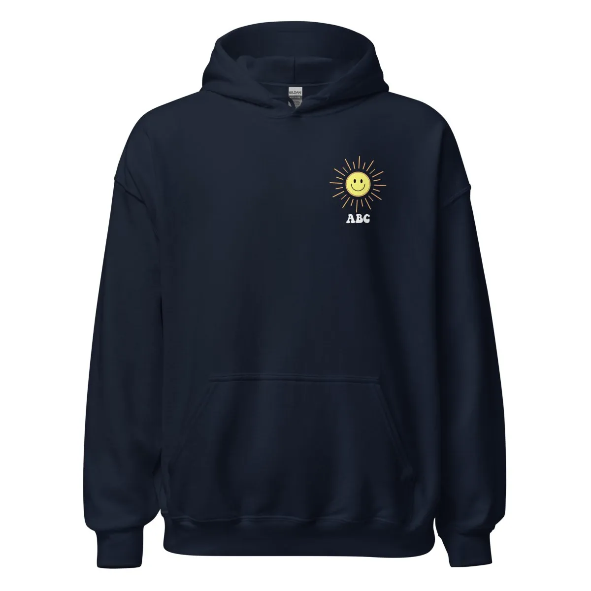 Initialed 'Here Comes The Sun' Front & Back Hoodie
