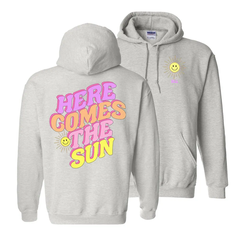 Initialed 'Here Comes The Sun' Front & Back Hoodie