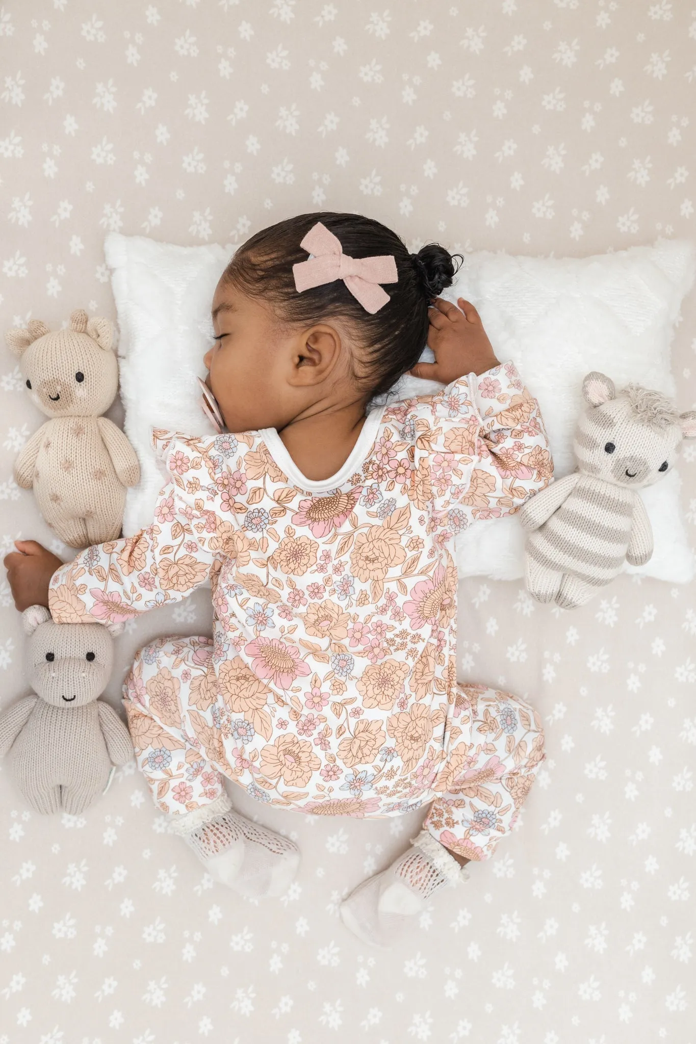Luna   Luca Floral Jumpsuit & Bow