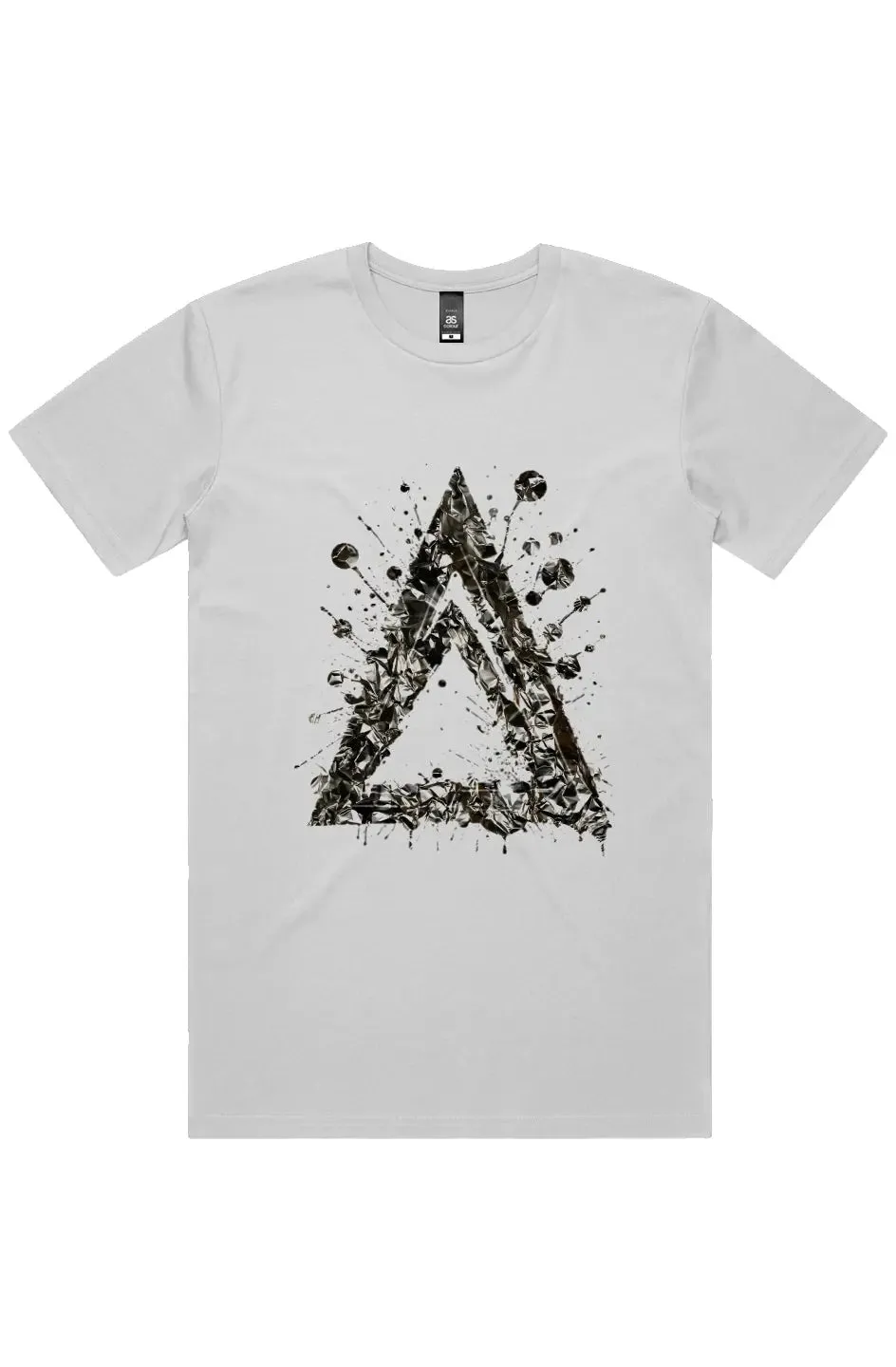 Melting Metallic Triangle Short Sleeve Staple T-Shirt