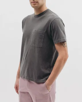 Natural Dyed Block S/S Jersey - Charcoal