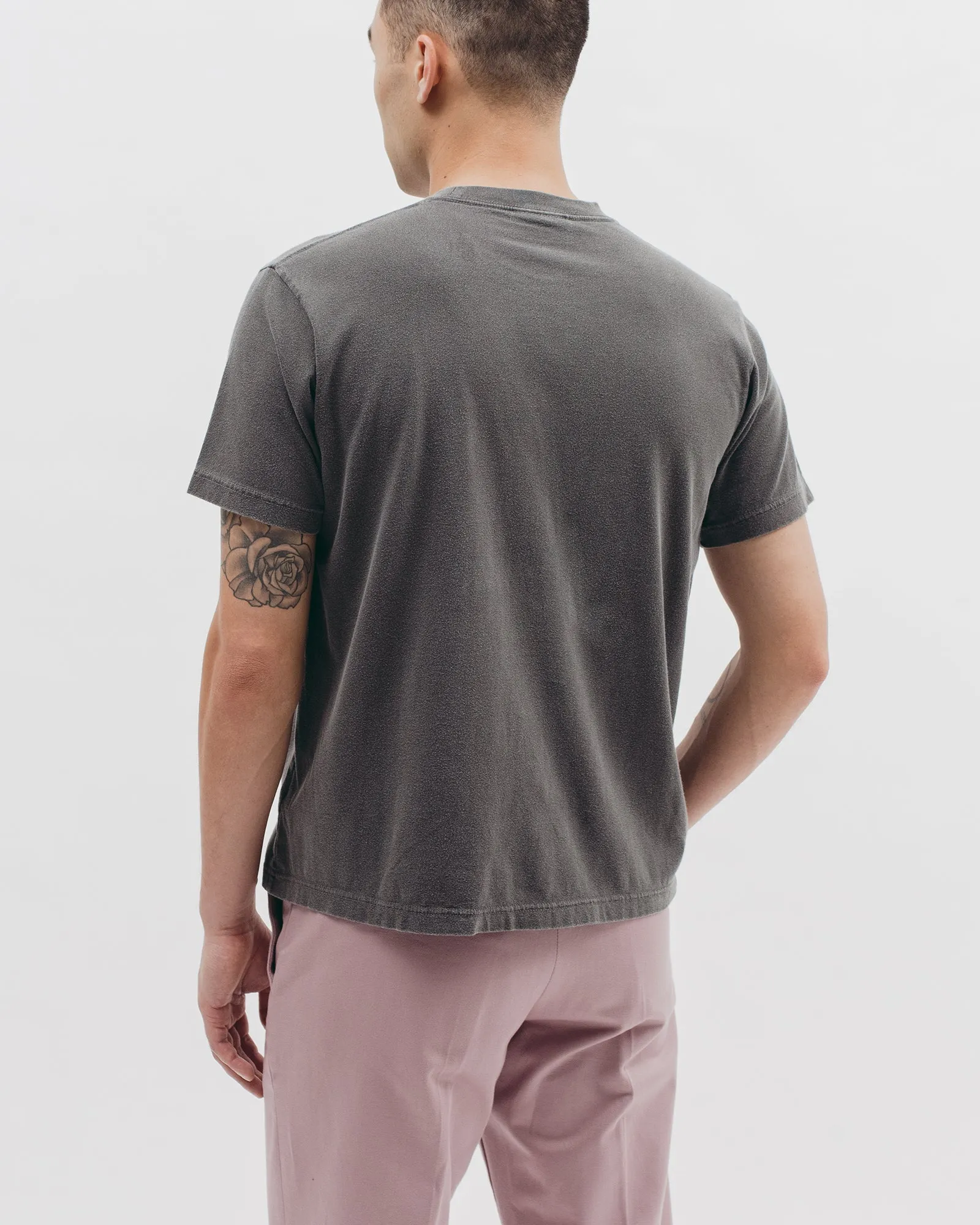 Natural Dyed Block S/S Jersey - Charcoal