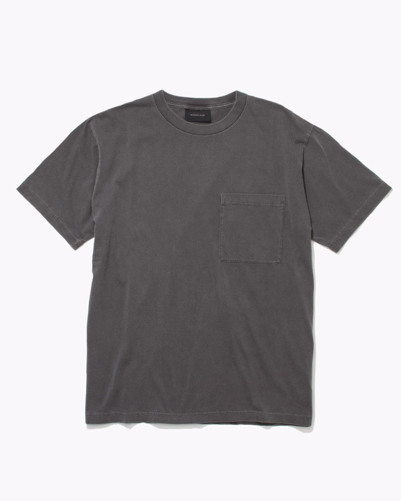 Natural Dyed Block S/S Jersey - Charcoal