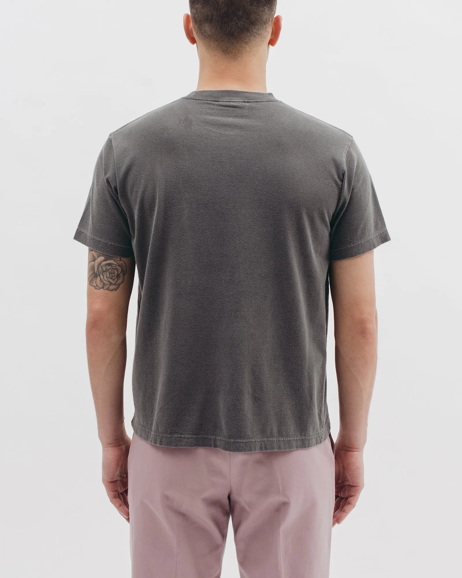 Natural Dyed Block S/S Jersey - Charcoal