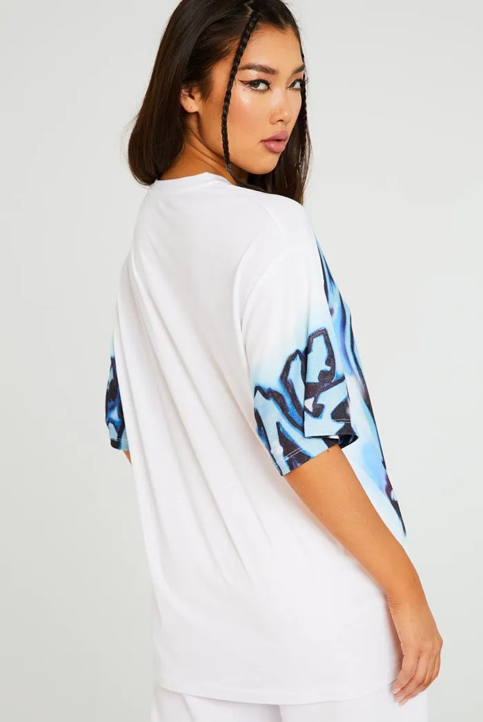 Not ur Angel Graffiti Print T-shirt