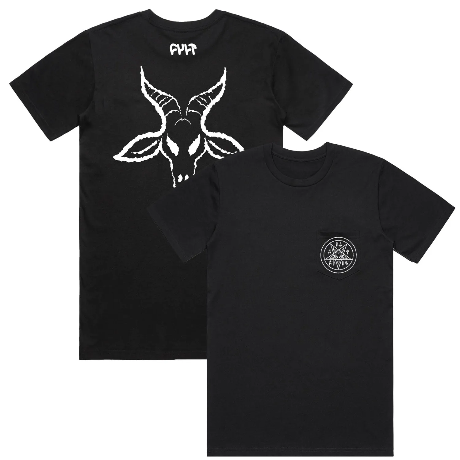 Pentagram Pocket Tee / black