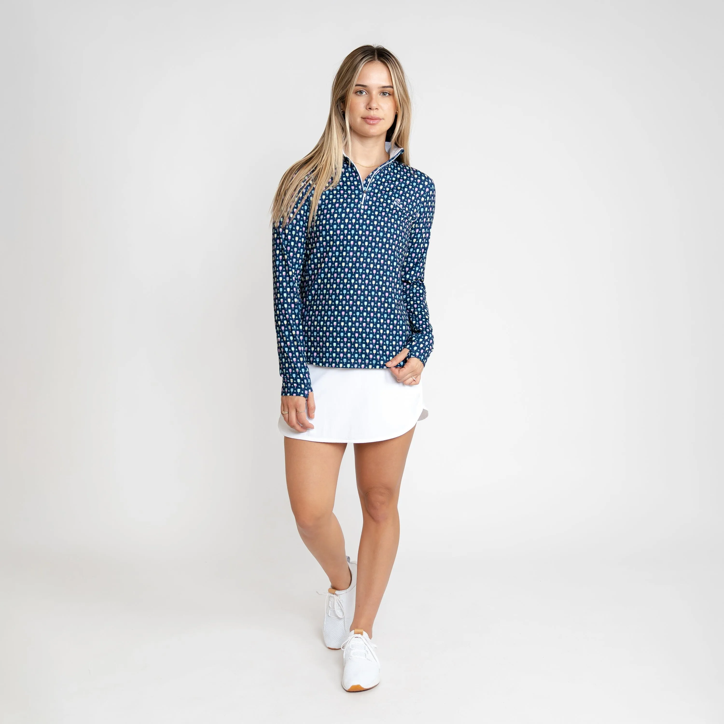 Pickleball Performance Q-Zip | The Pickleball - Admiral Navy