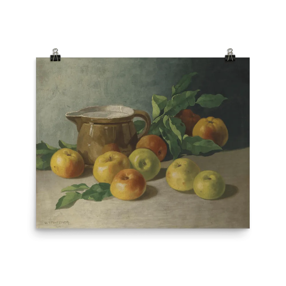 "Stillleben mit Apfeln" Art Print