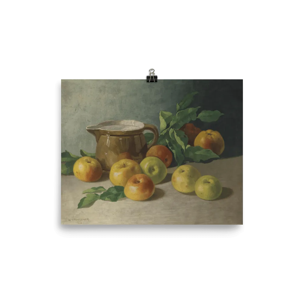 "Stillleben mit Apfeln" Art Print
