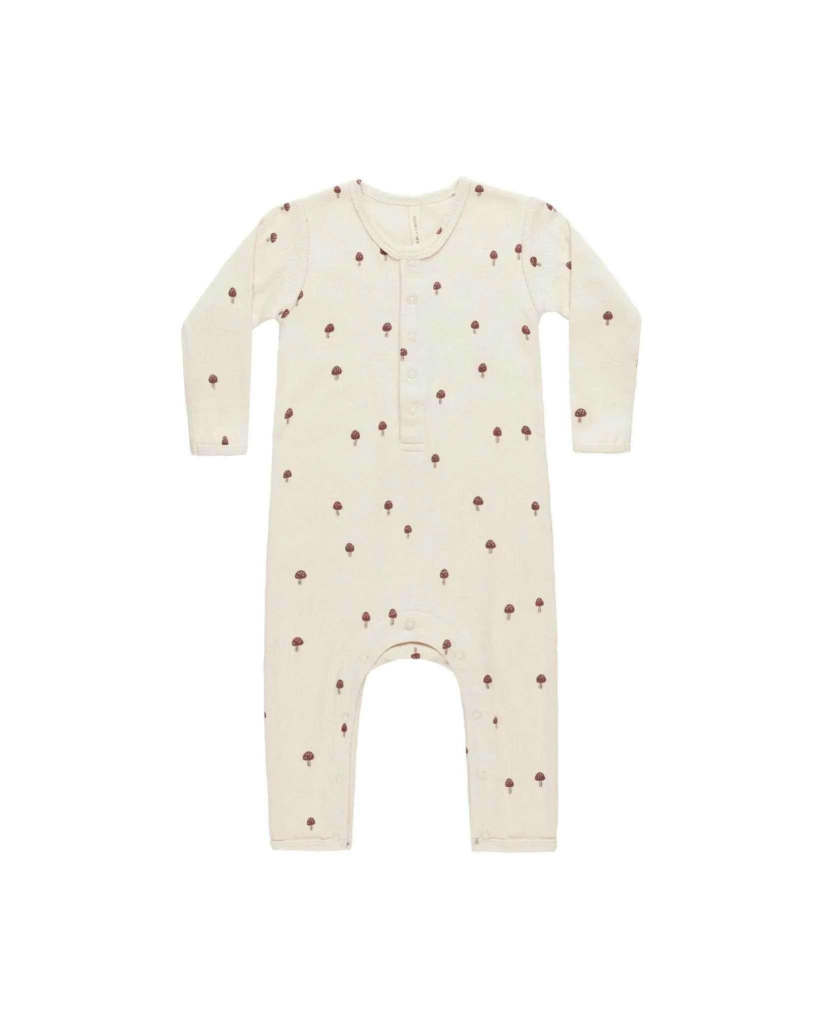 Ribbed Mushroom Print Jumpsuit