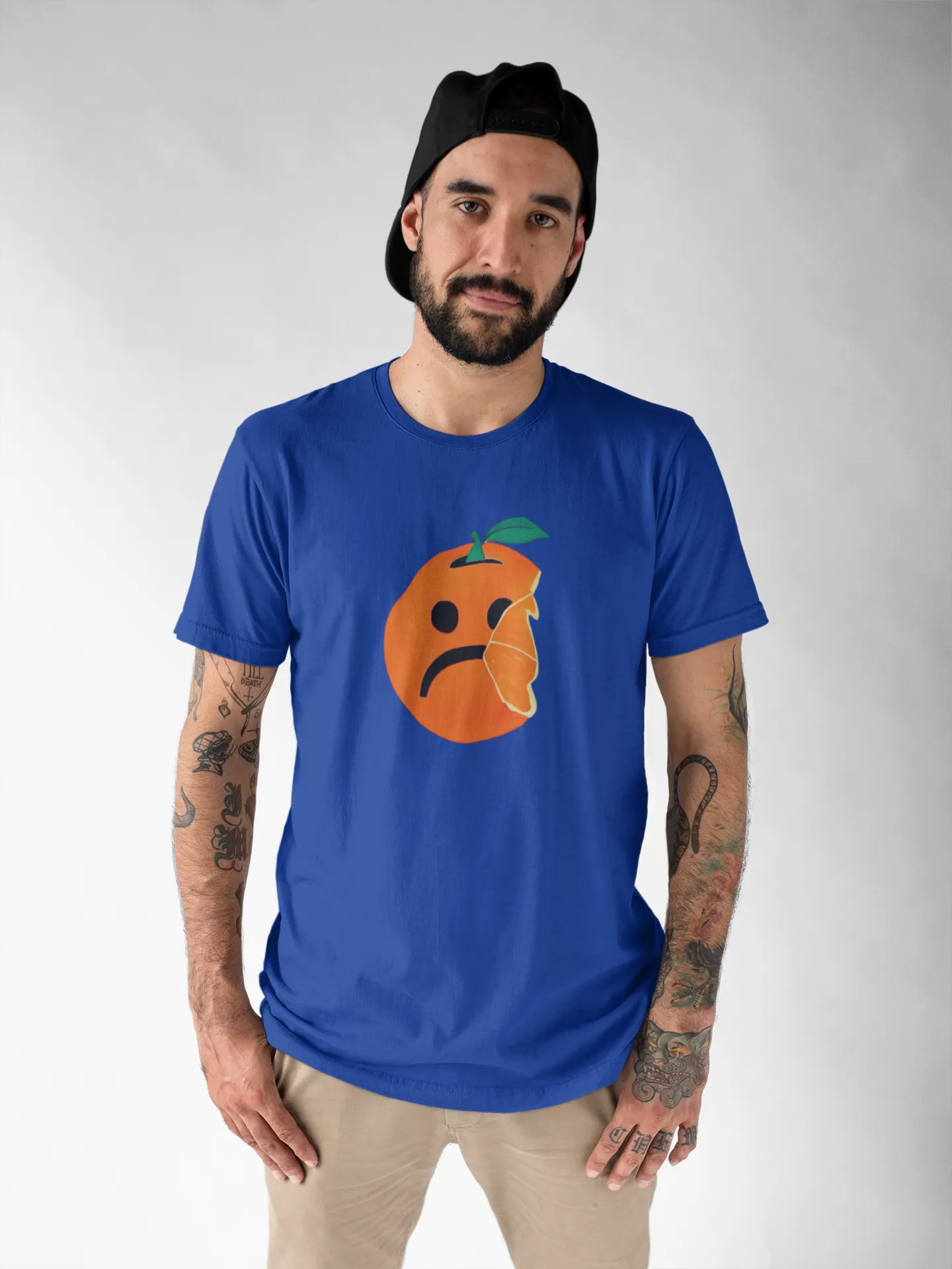 Sad Orange Short Sleeve Staple T-Shirt