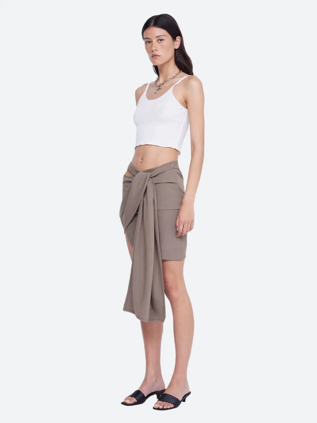 Sonesta Wrap Skirt - Tobacco