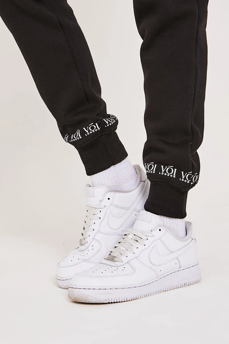 Swiss Cottage T-Shirt & Jogger Set - Black