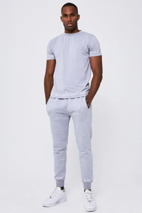 Swiss Cottage T-Shirt & Jogger Set - Grey
