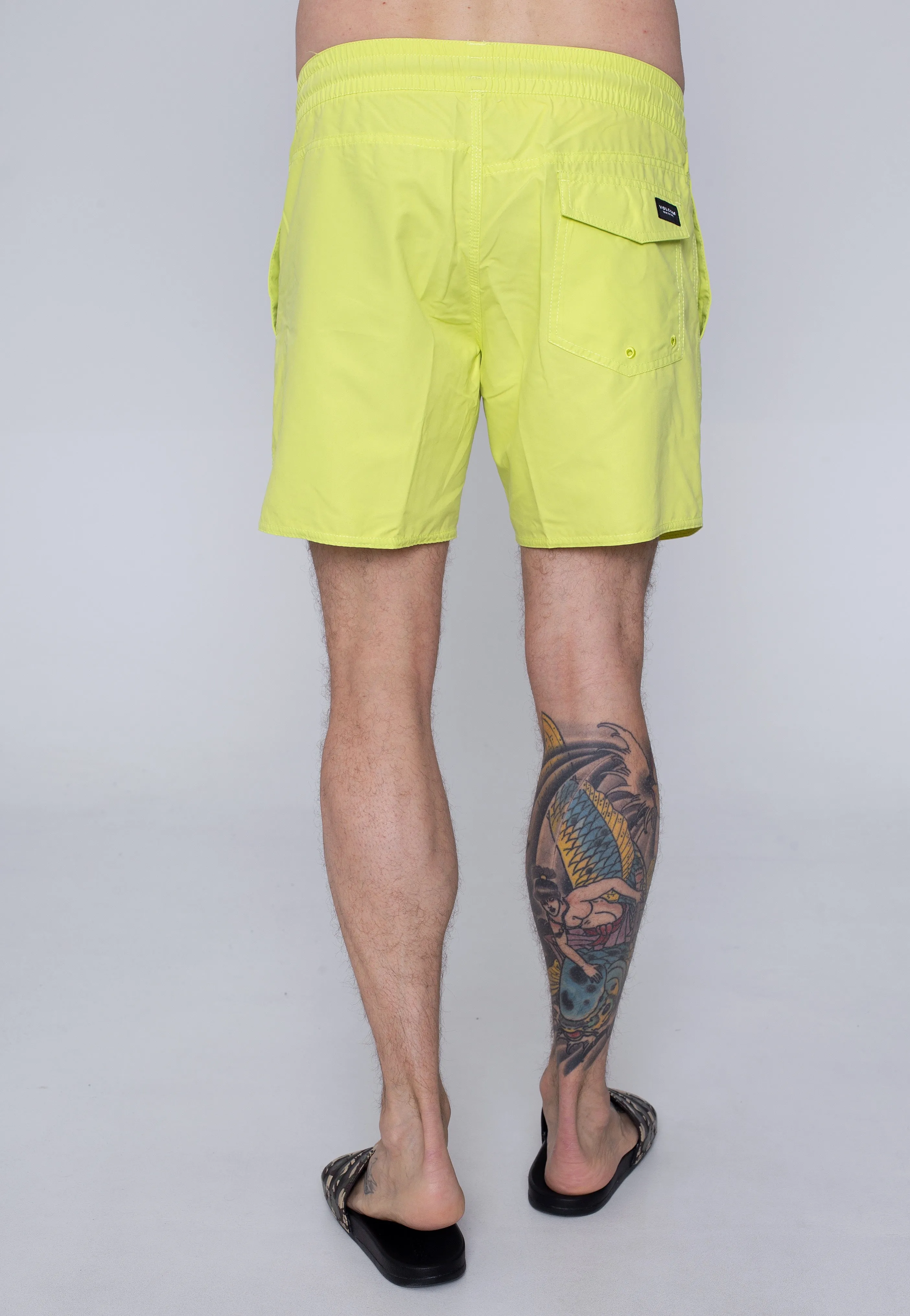 Volcom - Lido Solid Trunk 16 Limeade - Board Shorts